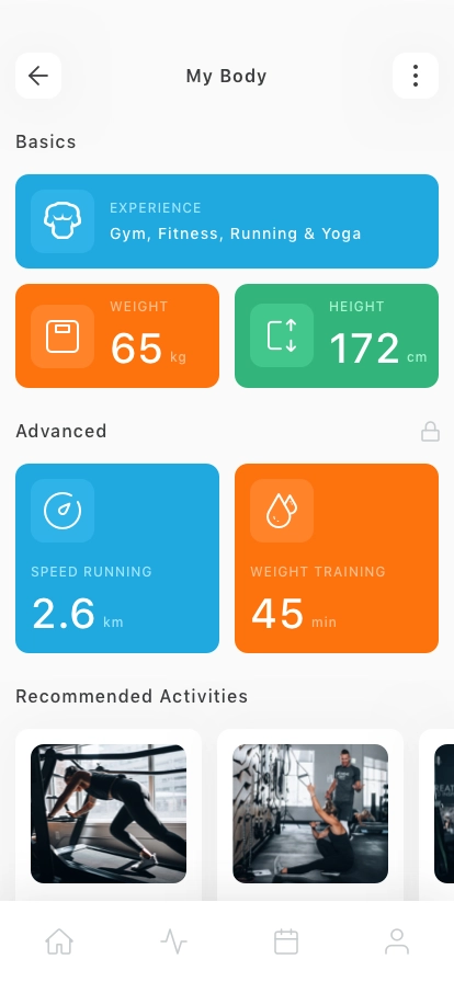 Activities Tracker Mobile App UI Kit - Screenshot 1
