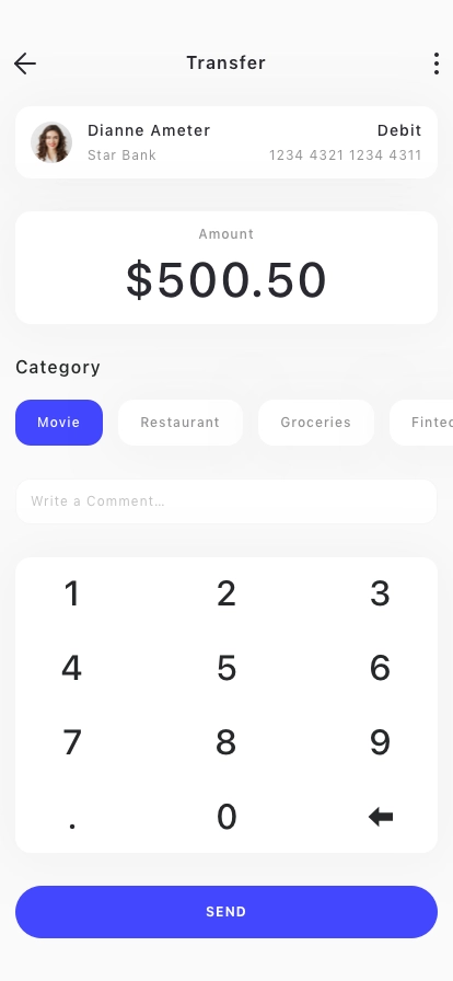 P2P Fintech Mobile App UI Kit - Screenshot 2