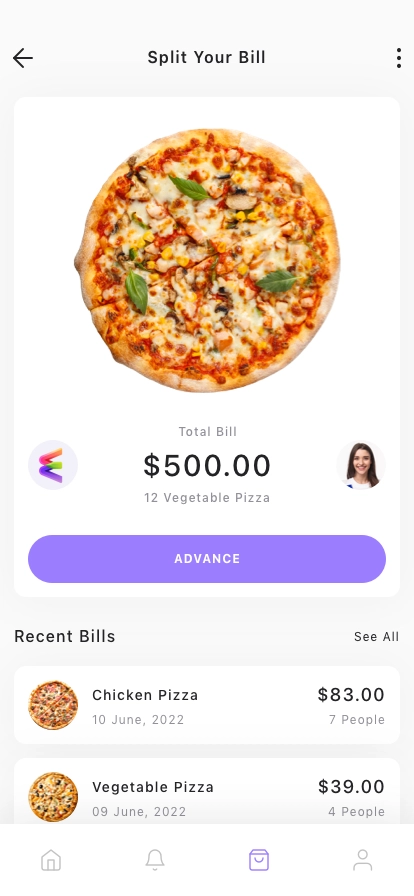 Split Bill Mobile App UI Kit - Screenshot 2