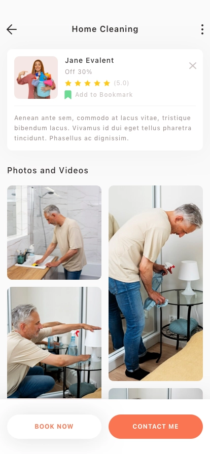 Home Service Mobile App UI Kit - Screenshot 4
