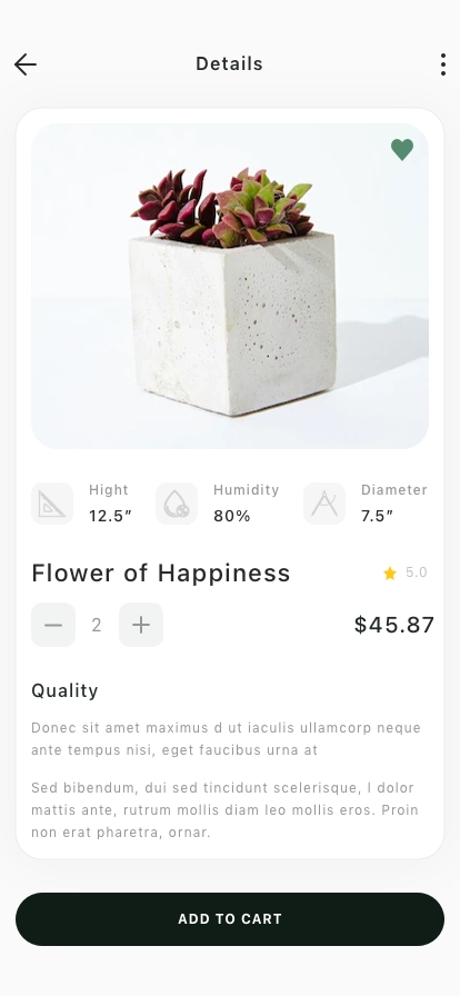 Plant Shop Mobile App UI Kit - Screenshot 5