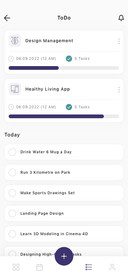 Daily Task Planner Mobile App UI Kit - Screenshot 3