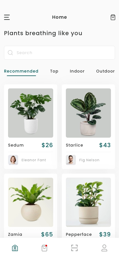 Plant Scanner & Shopping Mobile App UI Kit - Screenshot 3