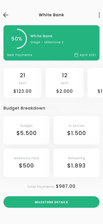 Freelancers Bank App UI Kit - Screenshot 5