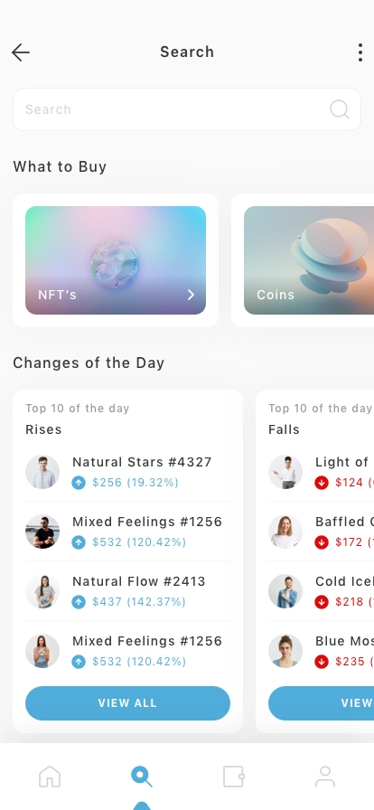 NFT Investing Mobile App UI Kit - Screenshot 3