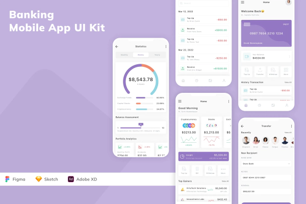 Banking Mobile App UI Kit
