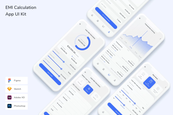 EMI Calculation App UI Kit