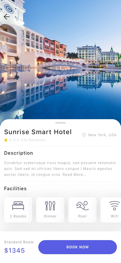 Hotel & Guesthouse Booking Mobile App UI Kit - Screenshot 5