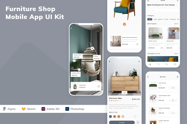 Furniture Shop Mobile App UI Kit