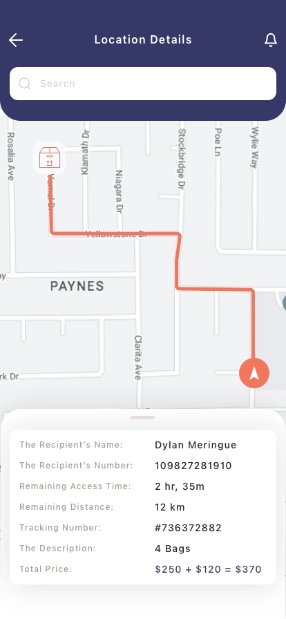 Shipping Mobile App UI Kit - Screenshot 2