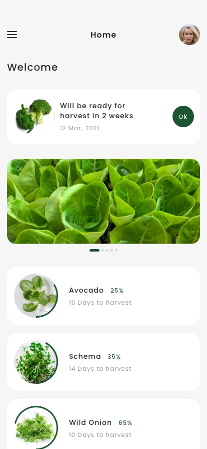 Hydroponic Plant App UI Kit - Screenshot 1