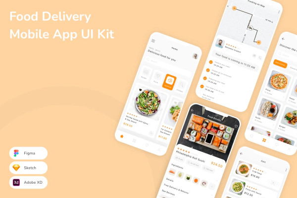 Food Delivery Mobile App UI Kit