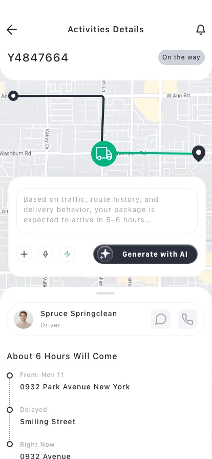 Package Tracking Mobile App UI Kit - Screenshot 2