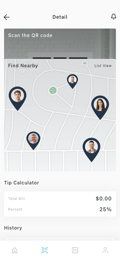 Tipping & Calculator Mobile App UI Kit - Screenshot 4