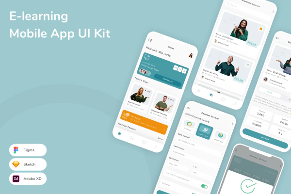 E-learning Mobile App UI Kit