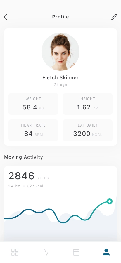 Health Track Mobile App UI Kit - Screenshot 4
