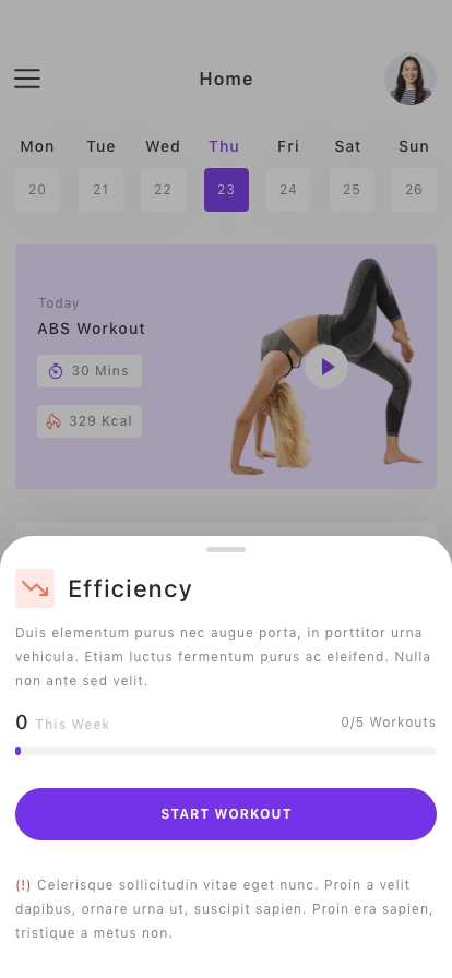 Health & Sport App UI Kit - Screenshot 2