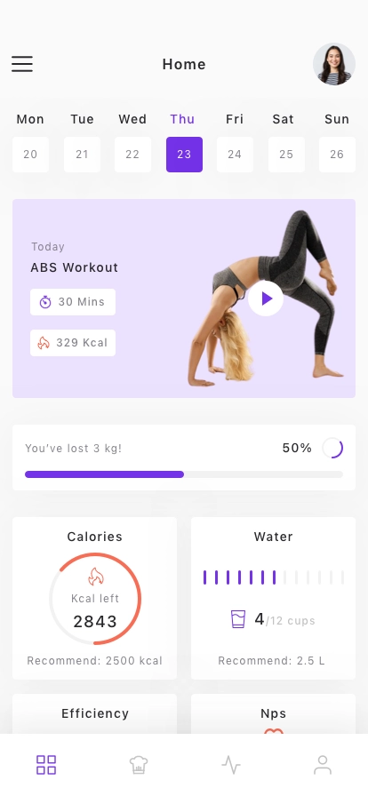 Health & Sport App UI Kit - Screenshot 1