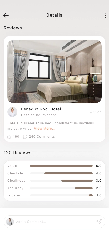 Hotel Reservation Mobile App UI Kit - Screenshot 4
