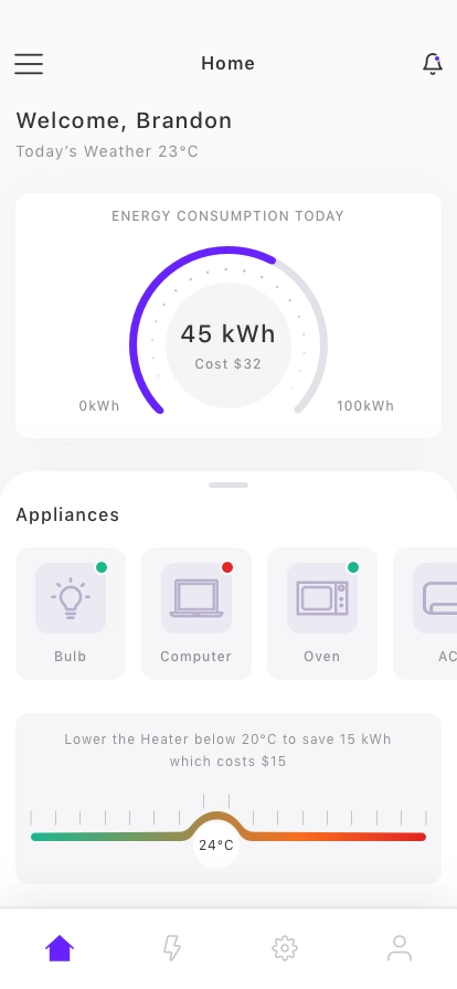 Energy Monitor Mobile App UI Kit - Screenshot 5