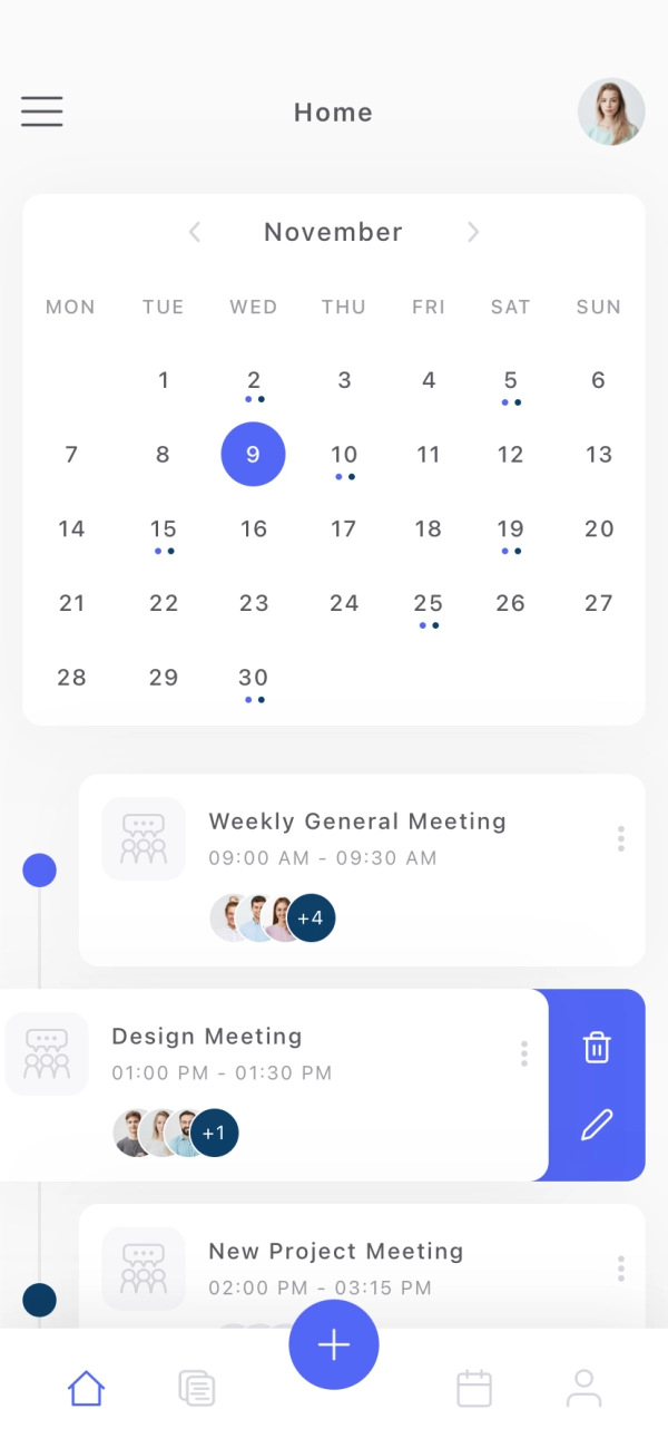 Team Management Mobile App UI Kit - Screenshot 2