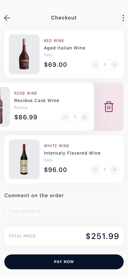 Wine Delivery Mobile App UI Kit - Screenshot 3