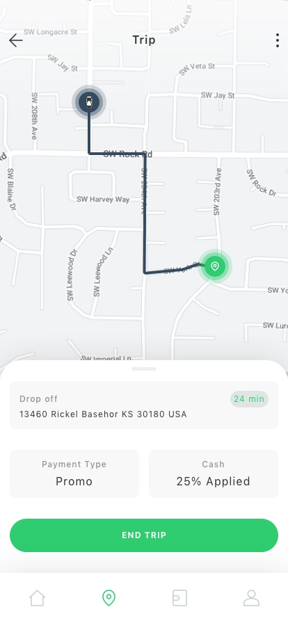 Taxi Booking Mobile App UI Kit - Screenshot 5