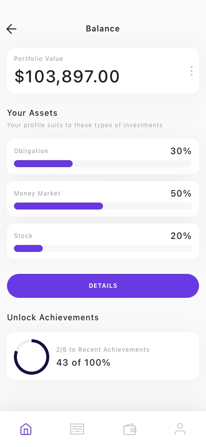 Investment Mobile App UI Kit - Screenshot 1
