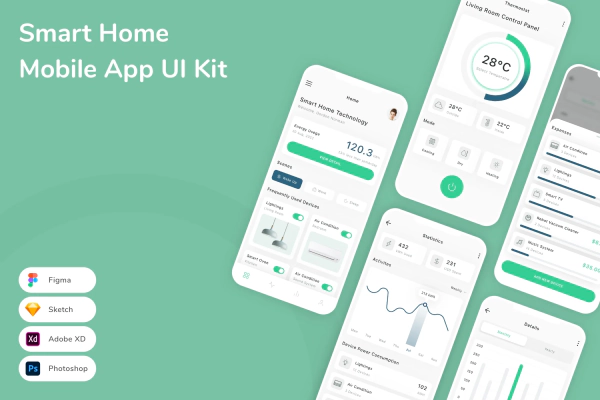 Smart Home Mobile App UI Kit