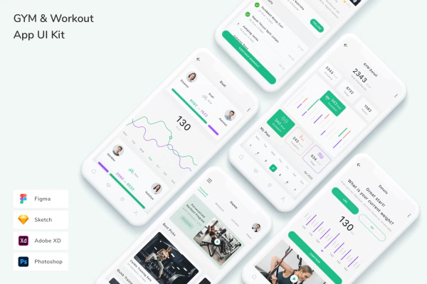 GYM & Workout App UI Kit