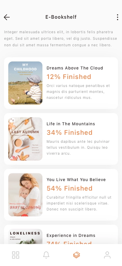 E-Book Store Mobile App UI Kit - Screenshot 2