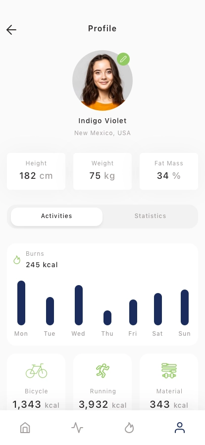 Fitness & Workout Mobile App UI Kit - Screenshot 5