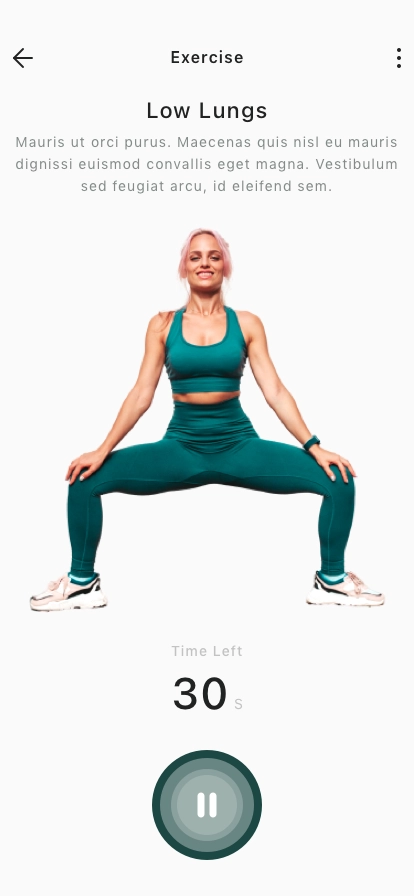 Home Exercise Mobile App UI Kit - Screenshot 5