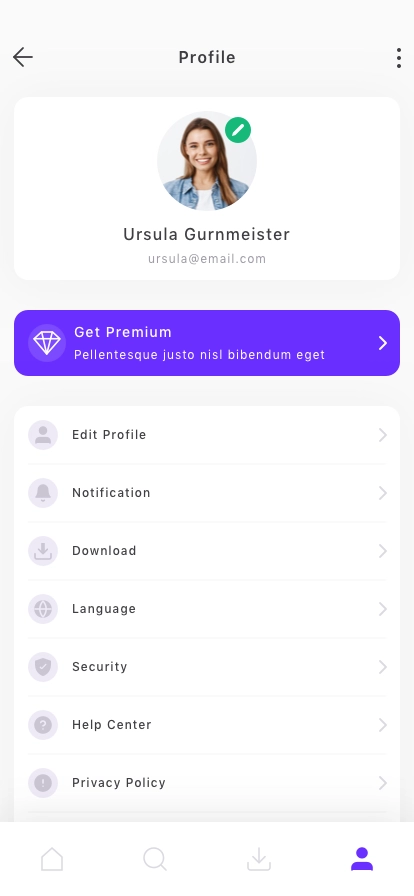 Movie Mobile App UI Kit - Screenshot 4