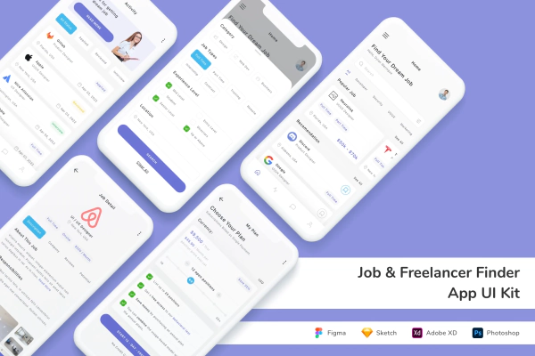 Job & Freelancer Finder App UI Kit