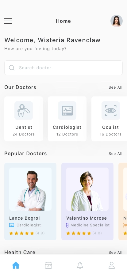 Doctor Appointment App UI Kit - Screenshot 1
