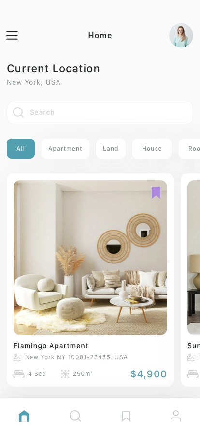 Property Rental Mobile App UI Kit - Screenshot 1