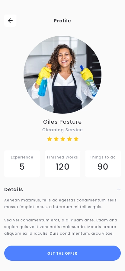 Home Service & Handy Man App UI Kit - Screenshot 3
