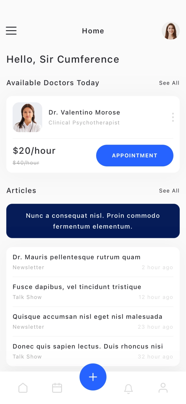 Healthcare Mobile App UI Kit - Screenshot 1