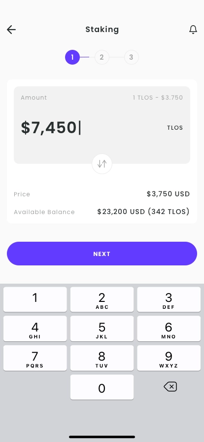 Cryptocurrency Staking Mobile App UI Kit - Screenshot 2