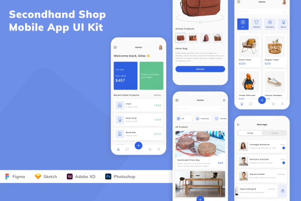Secondhand Shop Mobile App UI Kit