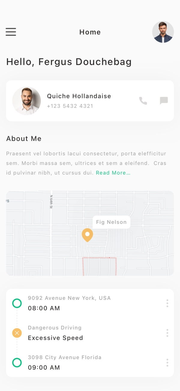 GPS Tracker Mobile App UI Kit - Screenshot 1