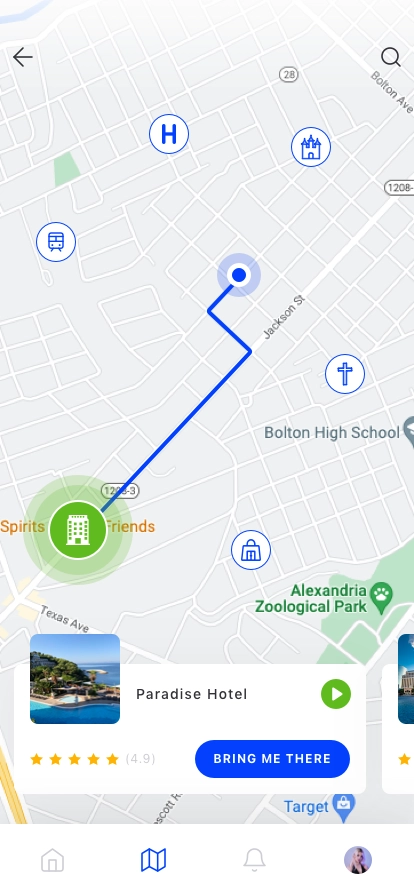 Maps Concept Mobile App UI Kit - Screenshot 1