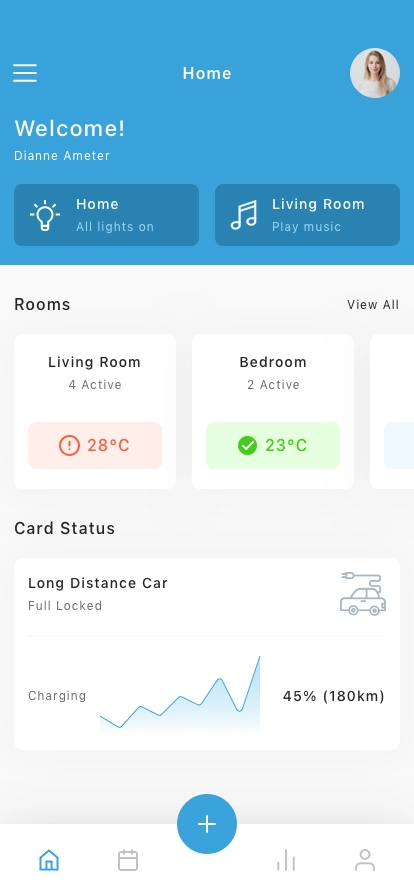 Smart Home Concept App UI Kit - Screenshot 1