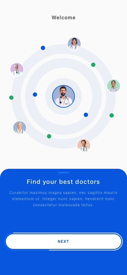 Medical Mobile App UI Kit - Screenshot 1