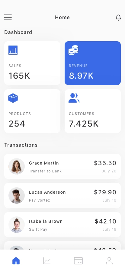 Seller Dashboard Mobile App UI Kit - Screenshot 5