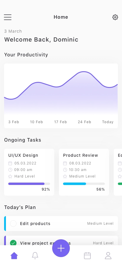 ToDo & Task Manager App UI Kit - Screenshot 2