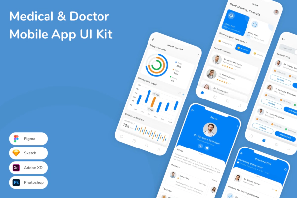 Medical & Doctor Mobile App UI Kit
