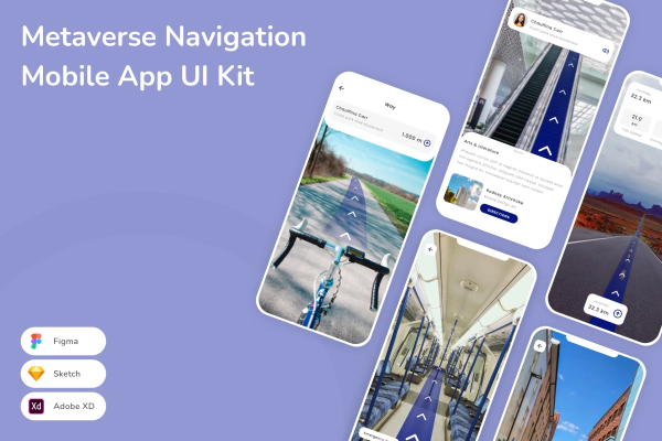 Metaverse Navigation Mobile App UI Kit