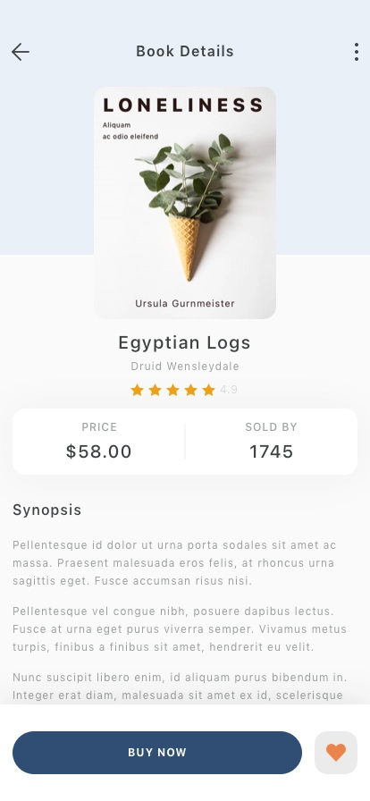 Book Store Mobile App UI Kit - Screenshot 2